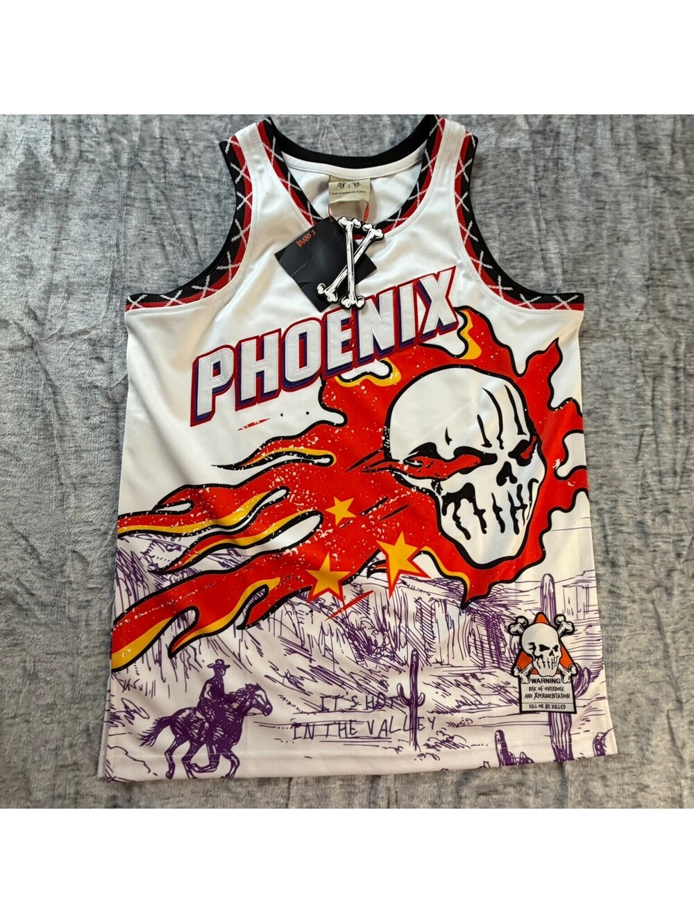 Phoenix Basketball Jersey Brand X "It's Hot In The Valley" Size S